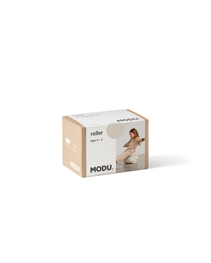 MODU Roller in Sand Grey Honey Yellow packaging.