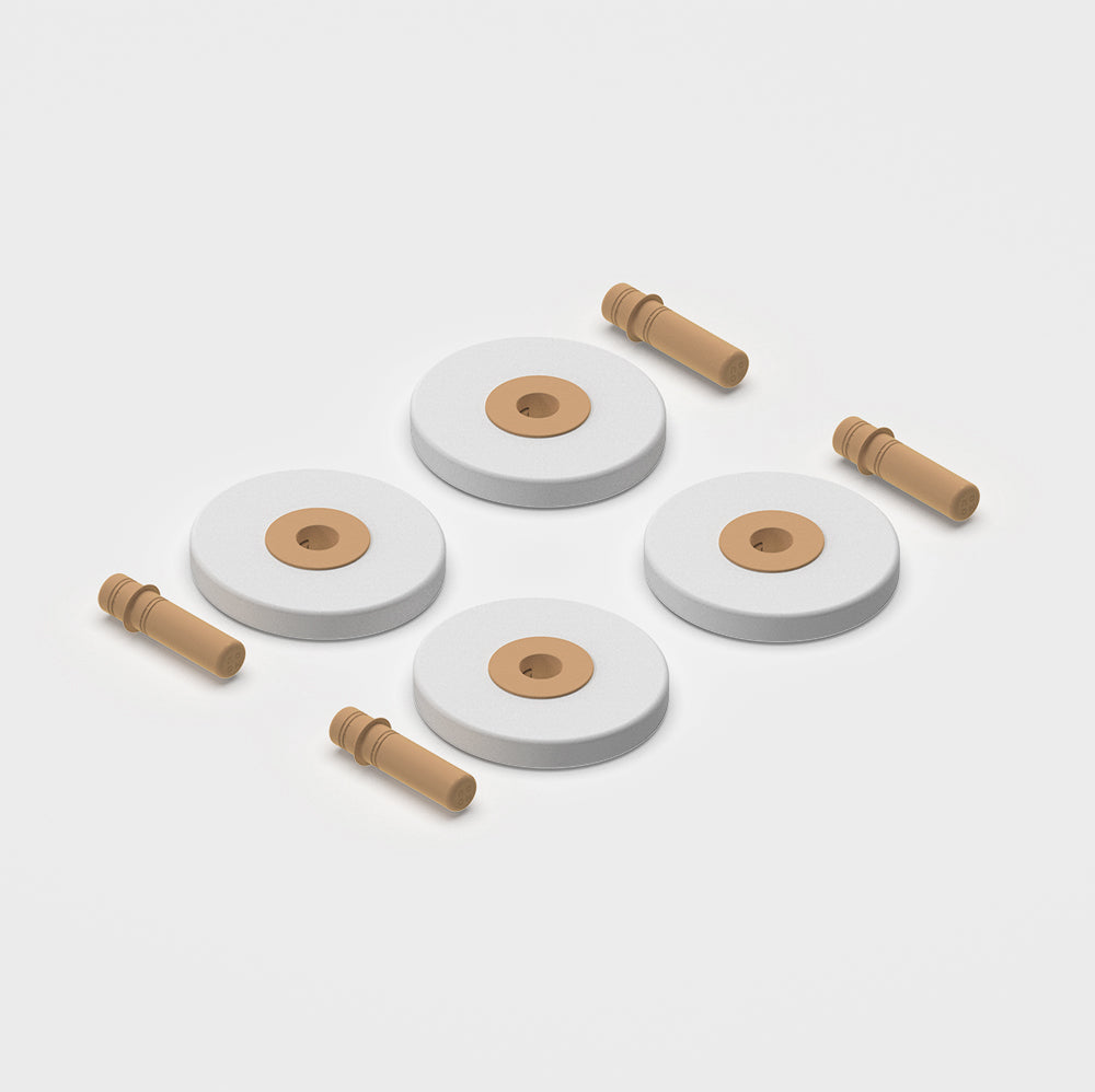 4 x foam wheels