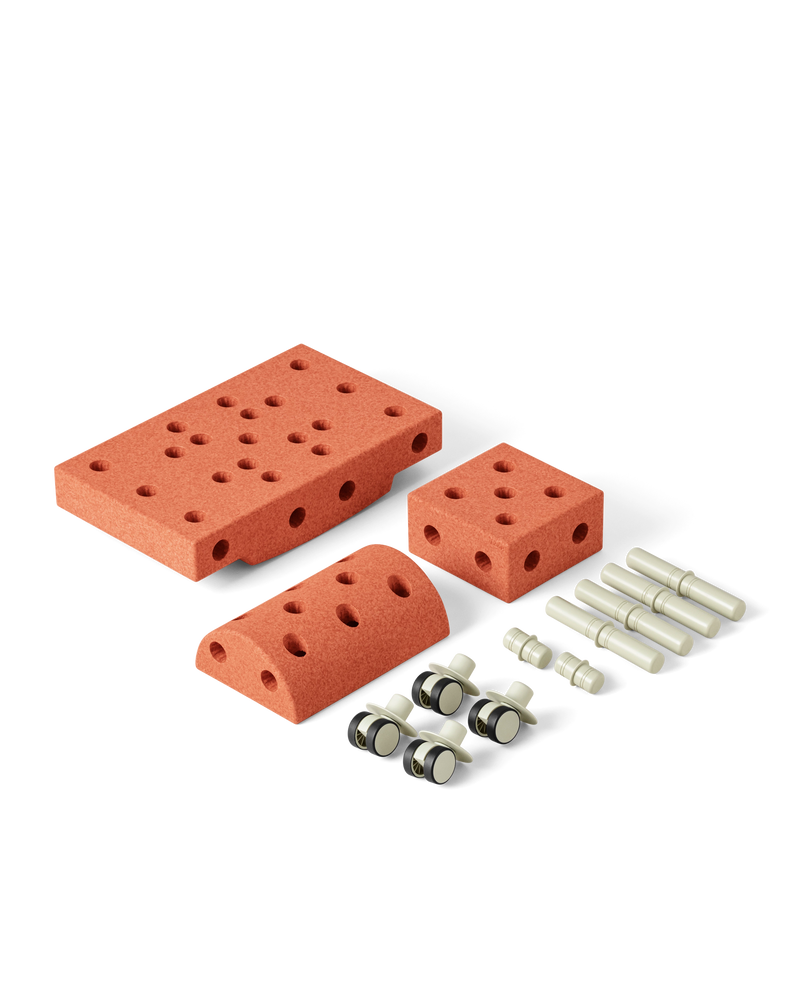 MODU Curiosity Set in Burnt Orange Dusty Green content.