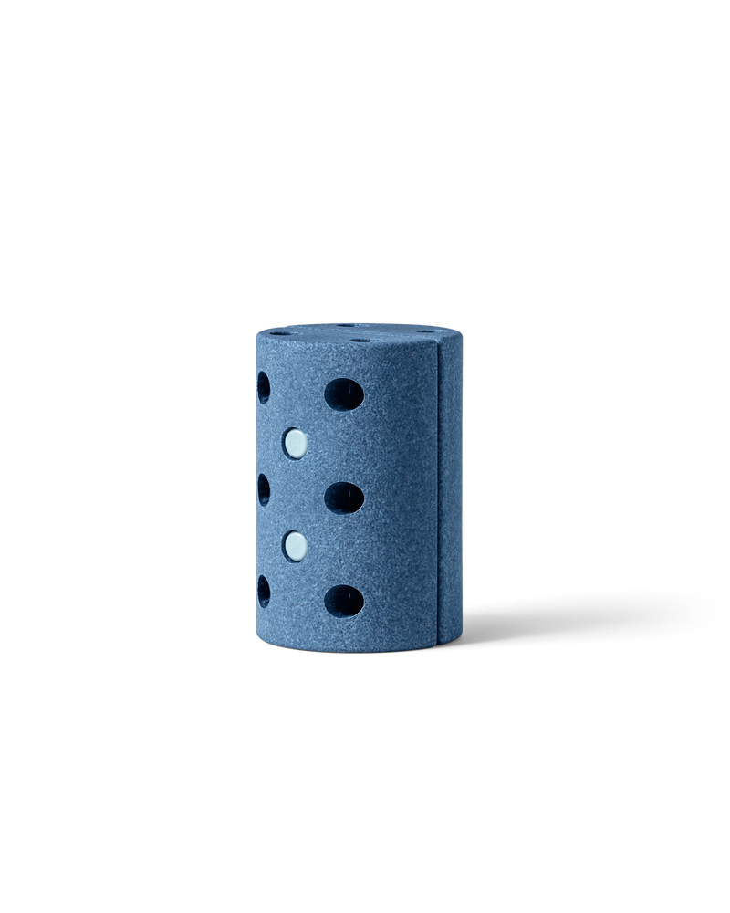 MODU Roller in Deep Blue Sky Blue. Use for Tummy time, balance play, and obstacle courses. Doubles as kids stool.