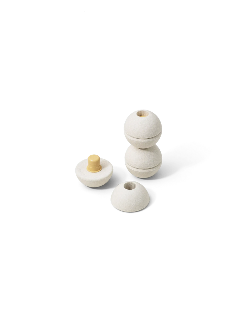 MODU Foam Balls set in the color sand grey.