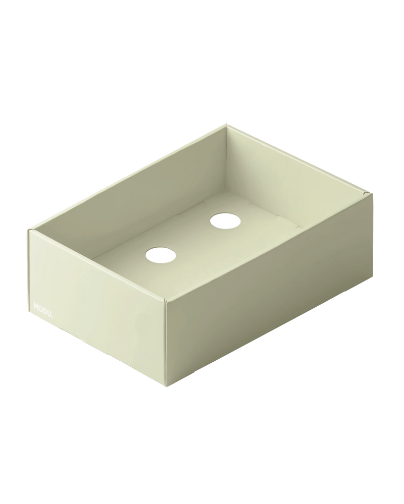 MODU Folding Box in the color dusty green.
