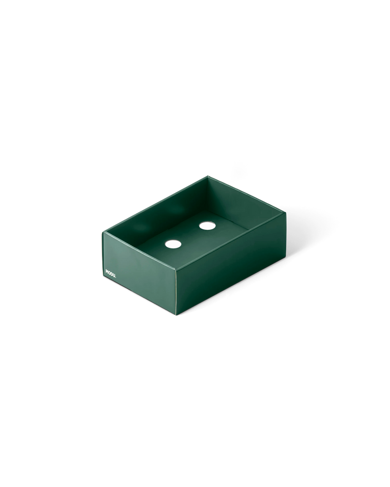 MODU Folding Box in the color forrest green.