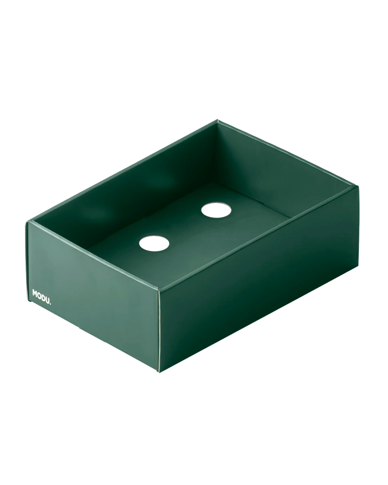 MODU Folding Box in the color forrest green.