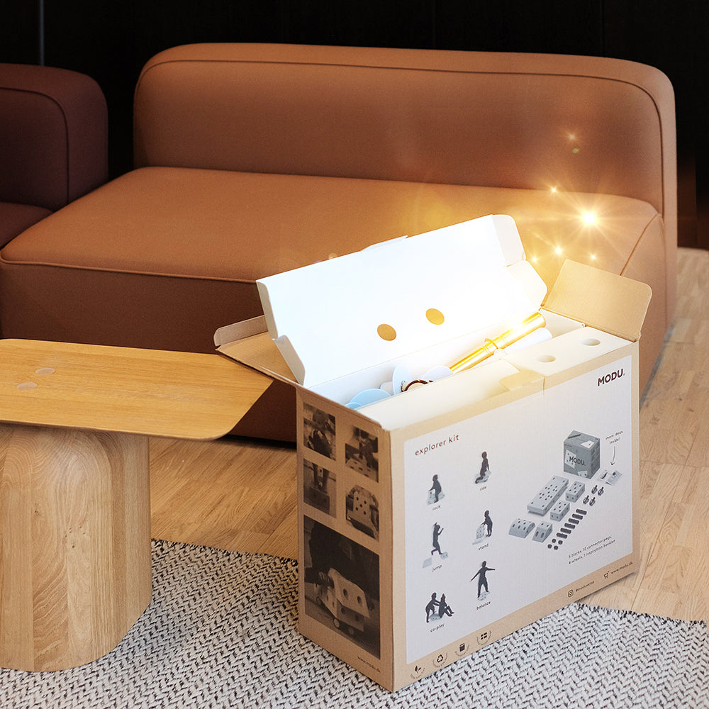 MODU-Box mit Glitzer im Inneren