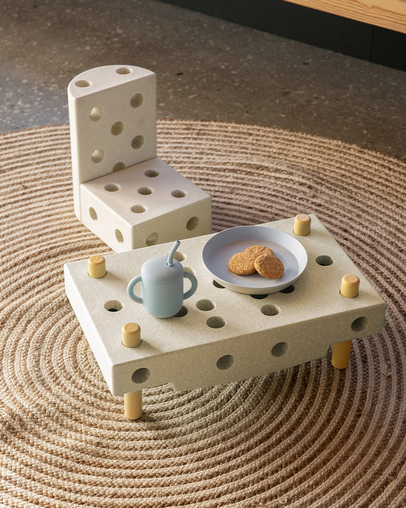 MODU Curiosity set kids stool and table baby shower gift idea