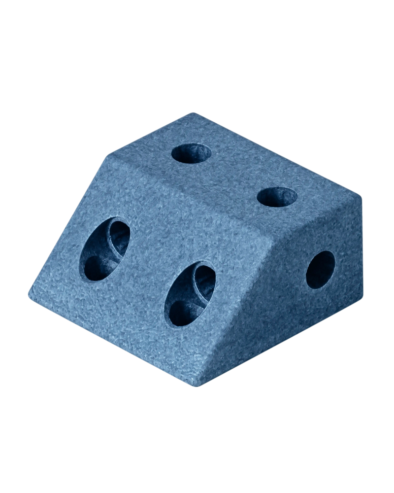 Bloc d'angle MODU bleu foncé. Jeu de construction grandeur nature pour un jeu actif et libre.