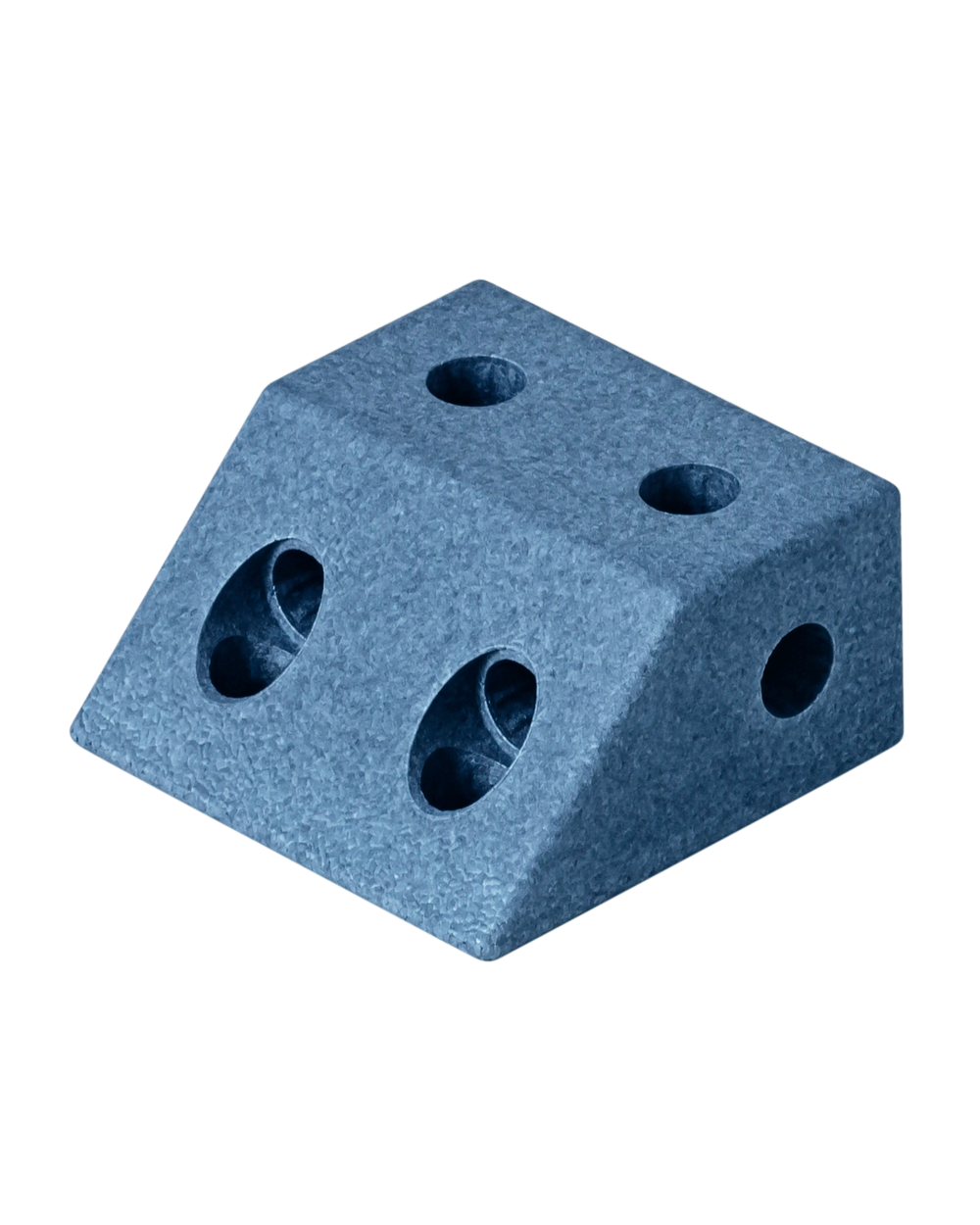 MODU angle block in Deep Blue. Life-sized building toy for open-ended active play.