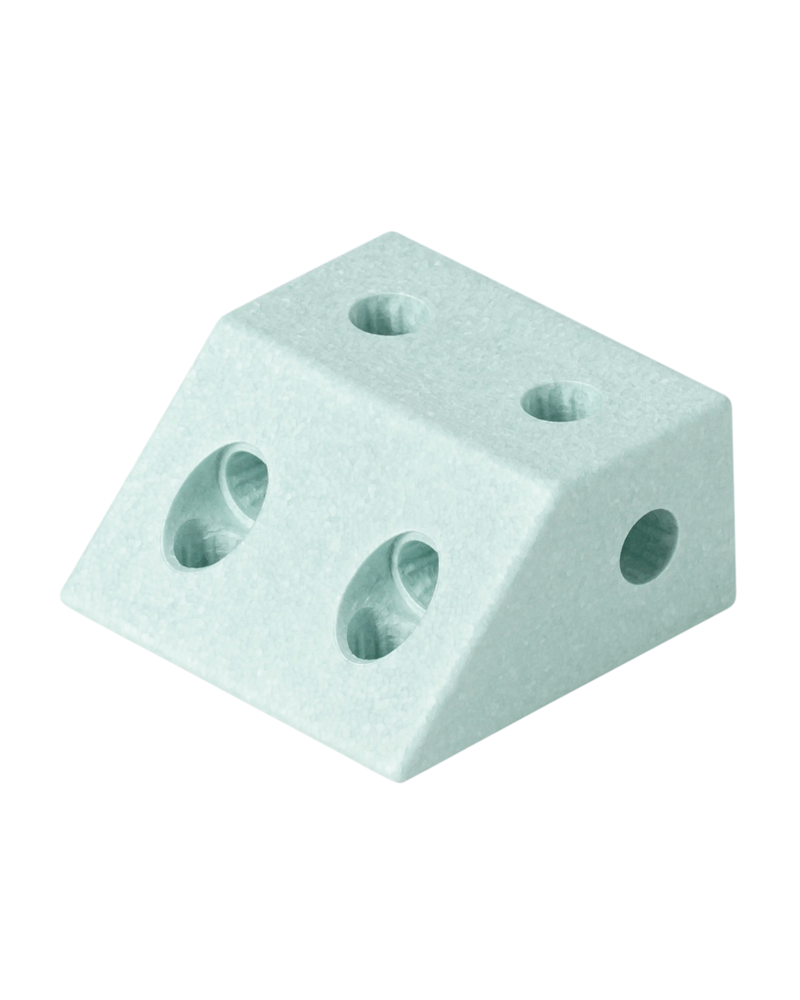 Bloc d'angle MODU couleur Menthe Océane. Jeu de construction grandeur nature pour un jeu actif et libre.