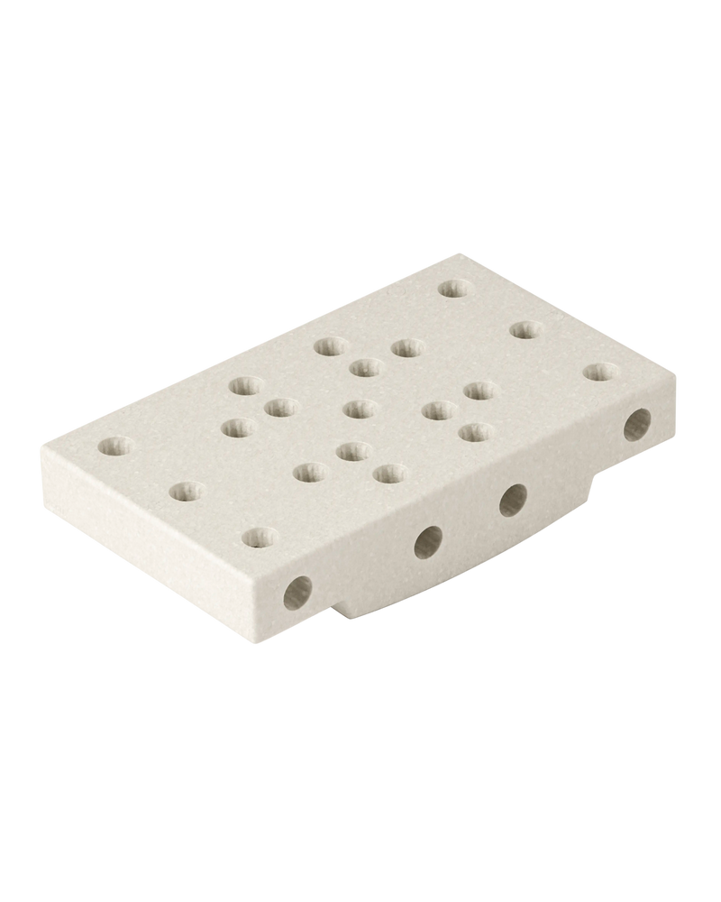 MODU base block in Sand Grey. Life-sized building toy for open-ended active play.
