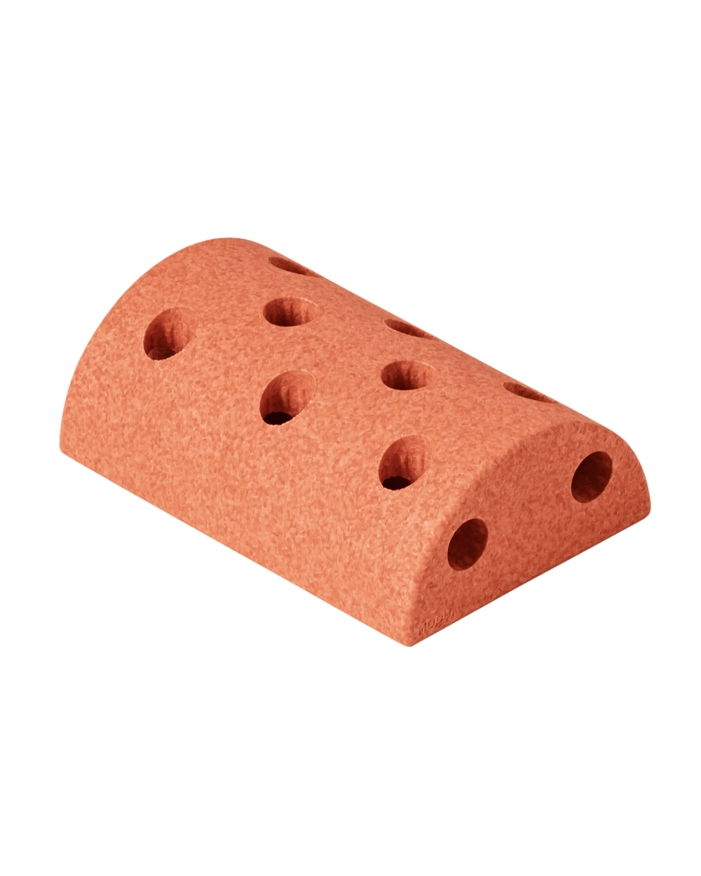 MODU round block in Burnt Orange. Life-sized building toy for open-ended active play.