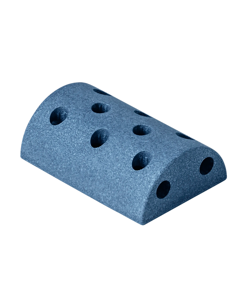 MODU round block in Deep Blue. Life-sized building toy for open-ended active play.