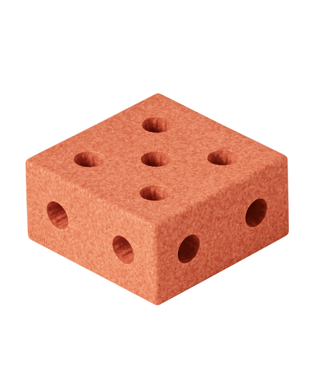 MODU square block in Burnt Orange. Life-sized building toy for open-ended active play.