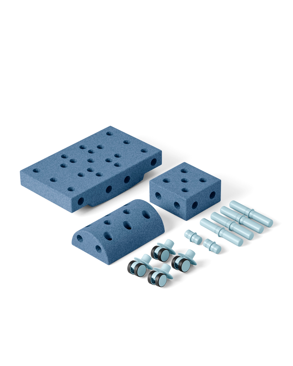 MODU Curiosity Set in Deep Blue Sky Blue content.