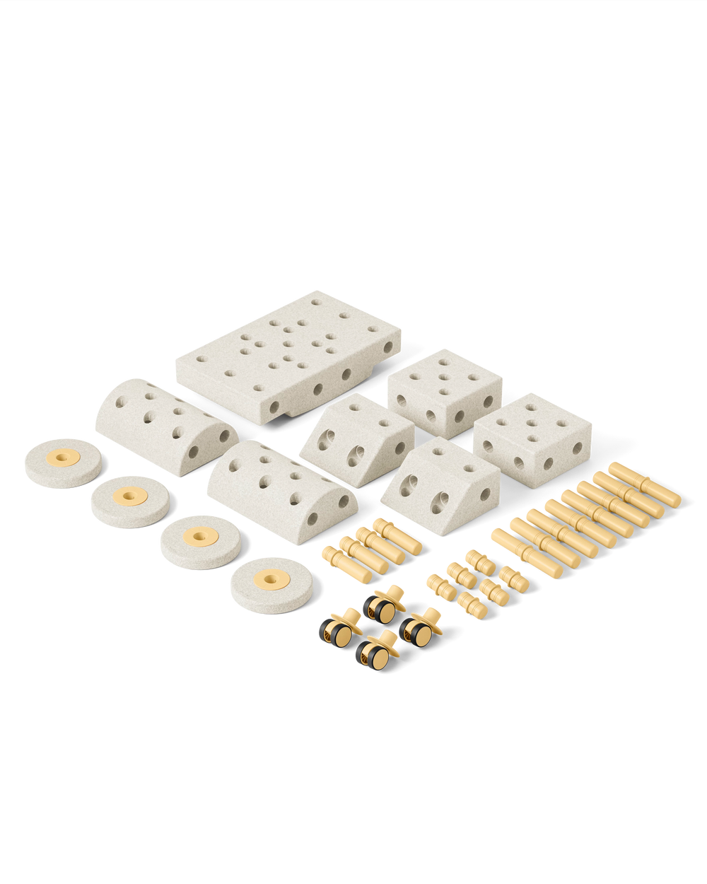 MODU Dreamer Set Sand Grey Honey Yellow content.